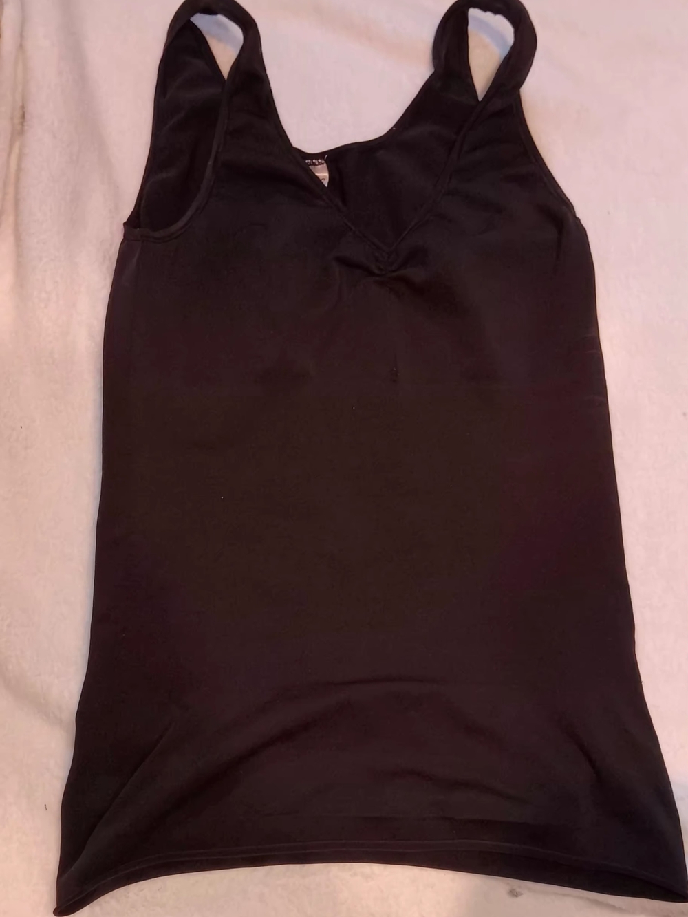 Sweet Nothings Maidenform Shapewear Black V-Neck Tank Top